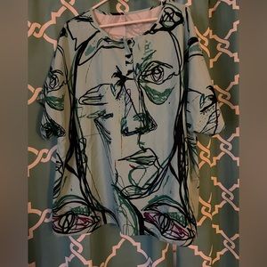 Face tunic, like new, 4XL